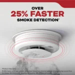 Smoke Alarm, Wire-Free Interconnect, Hardwired with AA Backup Battery - Image 5