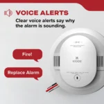 Smoke Alarm, Wire-Free Interconnect, Hardwired with AA Backup Battery - Image 4