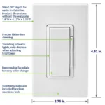 Decora Smart Dimmer Switch, Wi-Fi, Works with Matter, My Leviton, Alexa, Google Assistant, Apple Home/Siri & Wired or Wire-Free 3-Way, Neutral Wire Required, D36HD-1RW, White - Image 3